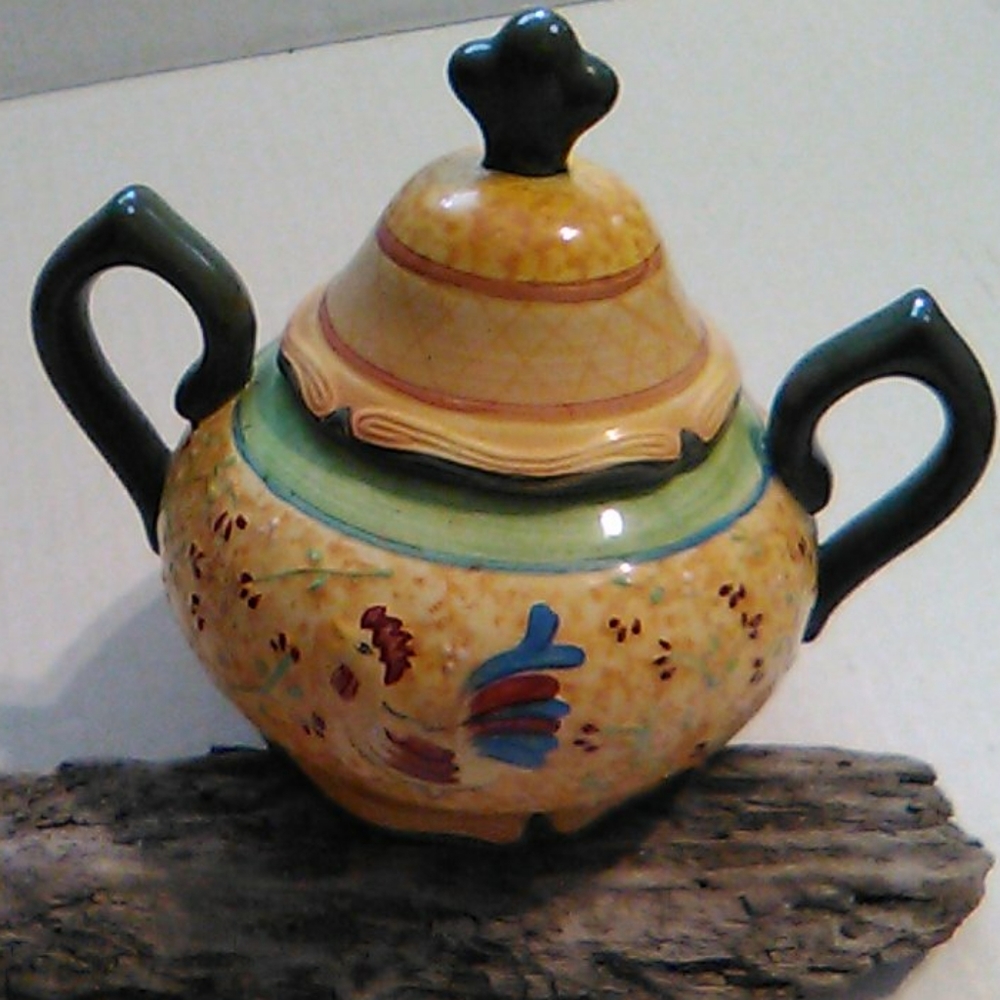 1990 Bella Casa Rooster Sugar Bowl with lid